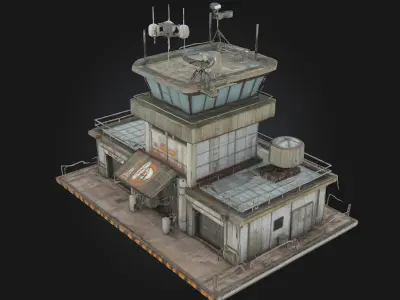 Control Tower Simulator  Command Center of the Skies 3D model