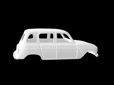 Renault R4 3D print model