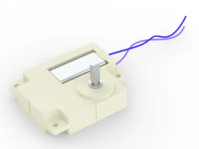 Mini gear reduction motor 17-20 rpm DC12V 3D print model