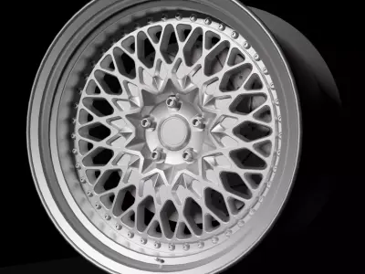 Seeker CCX - 2 Piece Wheels - Game Ready Low-poly 3D model