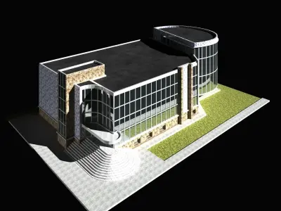 Sport School Building 3D model
