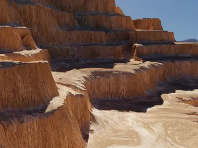 canyon Terrain 4k Free 3D model