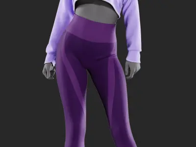 Girls Outfit 81 - Marvelous Designer 3D model