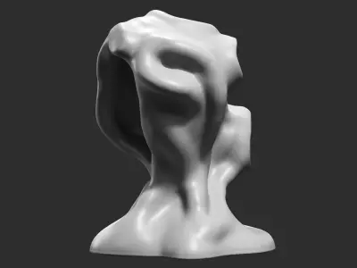 Modern Abstract Decorative sculpture 3d print model 54 3D print model