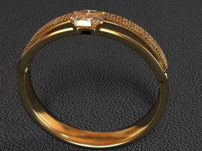 Jewelry  Golden  Ring 3D model