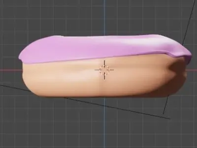 StrawBerry Donut Free 3D model