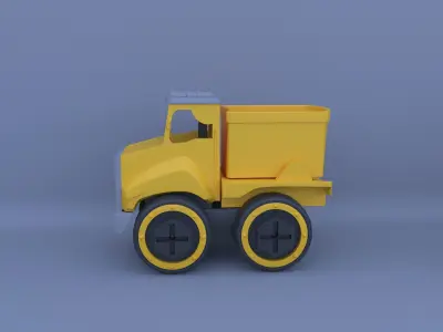 construction truck toys Free 3D model