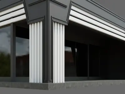 Glass Pavilion ID072 3D model