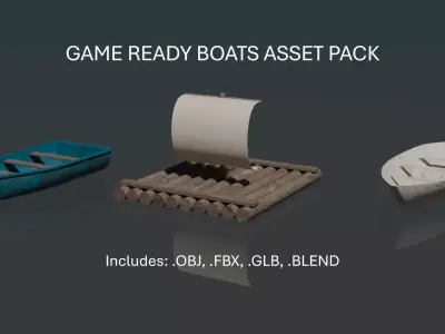 GAME READY BOATS ASSET PACK Free low-poly 3D model
