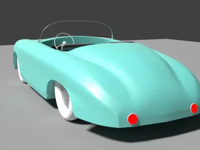 Porsche 356 3D model shop