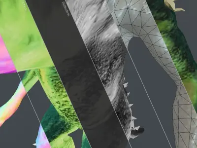 Mirken Acid Spitter Low-poly 3D model