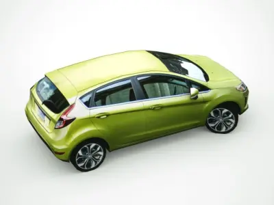 Generic Small City car v1 Low-poly 3D model