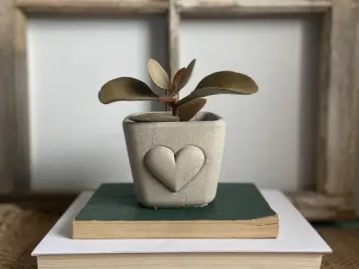 Love Heart Shape Planter - Minimalist Cute Flower Pot 3D print model