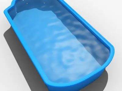 Bajkal swimming pool 3D model