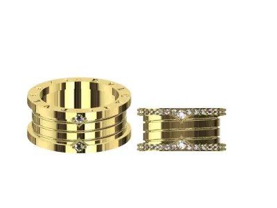 bvlgary ring model 3D print model