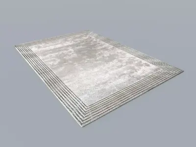 Carpet 7 silver rug Free 3D model