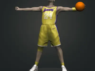 Kobe Bryant 3D Printable 9 3D print model