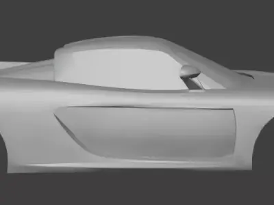 3D Printable RC Shell - Mid-Engine Supercar 1 3D print model