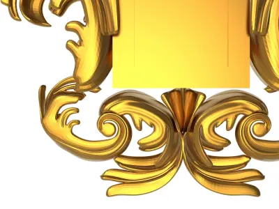 carved frame 3D model 67