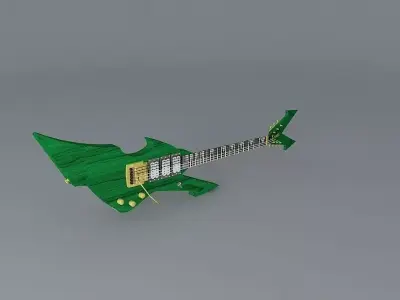 Nasty shaped guitar Free 3D model