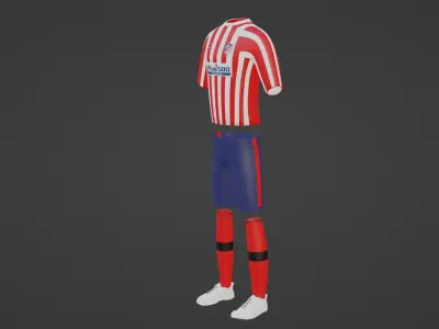 Atletico Madrid Sportwear Low-poly 3D model