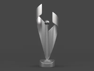 Trophy Cups 3D model 9
