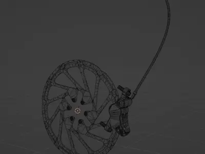 Sram guide brake Low-poly 3D model