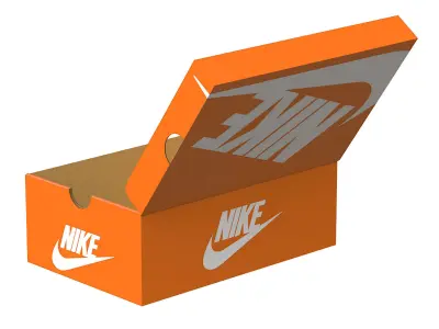 Nike Shoe Box PBR 02 Low-poly 3D model