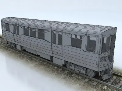 CTA 5000 train Low-poly 3D model
