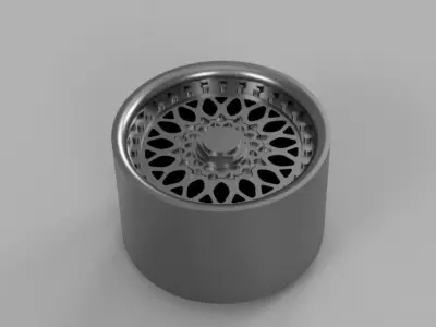 Wheel BBS 15 inch -  miniature scale 1-64 Hotweels Greenlight 3D print model