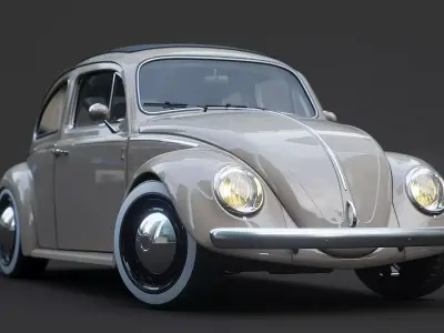 Volkswagen Beetle 1963 3D model