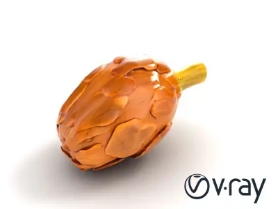 Realistic Jerusalem Artichoke High Detail model pack Low-poly 3D model