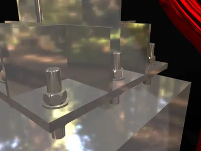 Capacitor Bank Low-poly 3D model