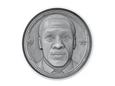 Clarence Seedorf Footballer Medallion 3D print model