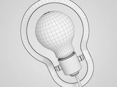 Decorative Wall Lamp Set 42 3D model