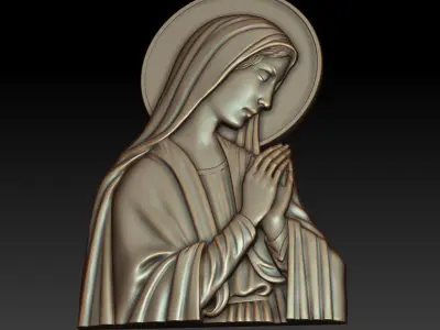Virgin Mary 8 3D print model