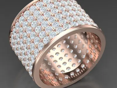 Luxury Men Rings Designs 4MR073 3D print model