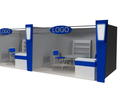 Booth Exhibition Stand a406d 3D model