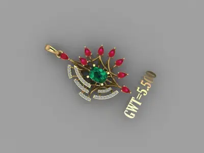 FASION PENDANT 3D model 10