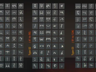 Gothic Ornaments 812 -Architectural Kitbash-3d model- VOL08 Low-poly 3D model