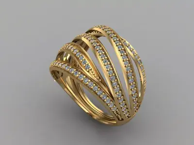 Women Ring 3DM Womens Ring 3d models 3D print model 3D print model 10