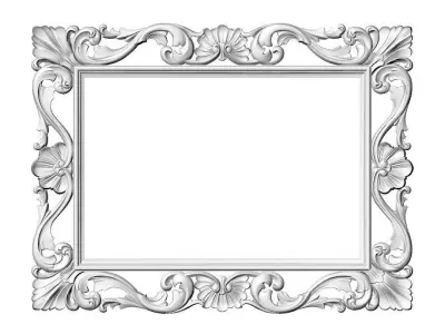 Frame ornament 3D print model buy