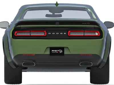 Dodge Challenger SRT Hellcat Red Eye 2021 3D model