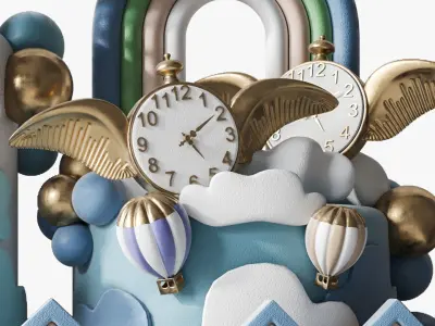 Wooden Toys Collection 3D model