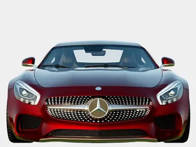 Mercedes-AMG GT S 2016 Low-poly 3D model