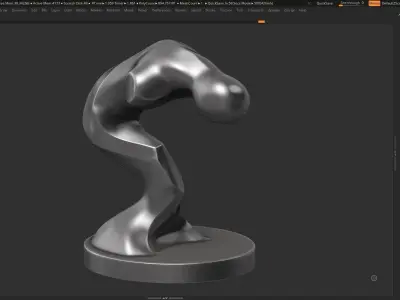 Modern Abstract Decorative sculpture 3d print model 130 3D print model