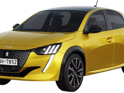 Peugeot 208 2021 3D model
