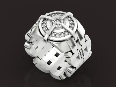  Watch man ring Dial 1460 3D print model