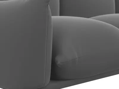 Copious Performance Velvet Sofa EEI-5470-COG 3D model
