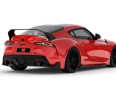 Toyota Supra MK5 with interior 3D model